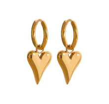 Load image into Gallery viewer, Nikki Heart Hoop Earrings
