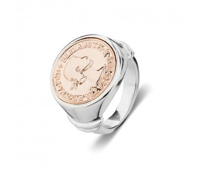 Rose gold on sale coin ring