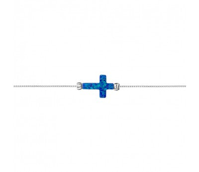 Opal Cross Bracelet
