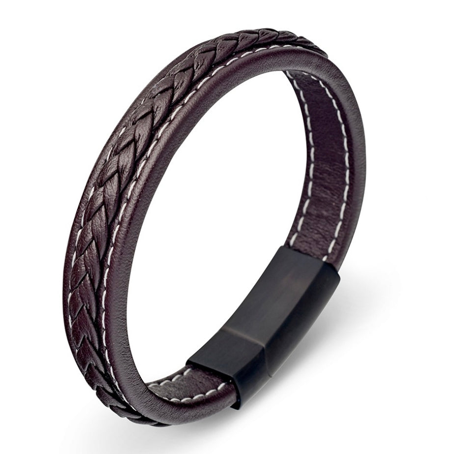 James Leather Bangle